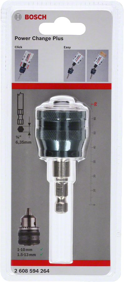 Bosch - Power Change Plus Adaptör 70 mm ve Ø 8.7 mm Şaft Girişli